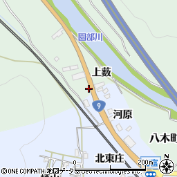 京都府南丹市八木町室河原下塚町周辺の地図