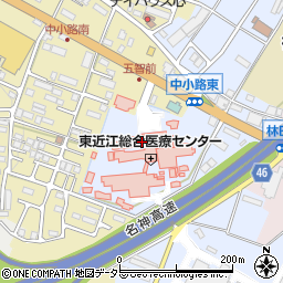 東近江総合医療センター（国立病院機構）周辺の地図
