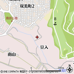 愛知県豊田市市木町（豆入）周辺の地図