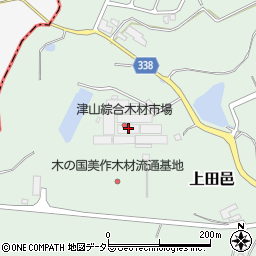 津山綜合木材市場周辺の地図