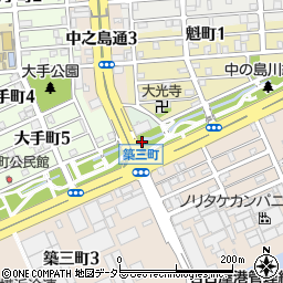 愛知県名古屋市港区熱田前新田中川西周辺の地図