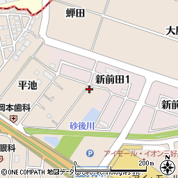 愛知県みよし市三好町平池75周辺の地図