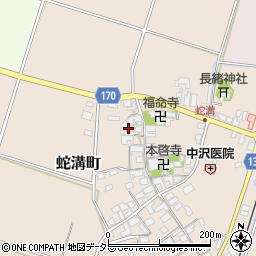 滋賀県東近江市蛇溝町447周辺の地図