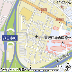 滋賀県東近江市中小路町645周辺の地図