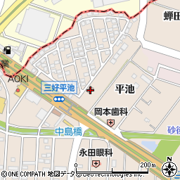 愛知県みよし市三好町平池19周辺の地図