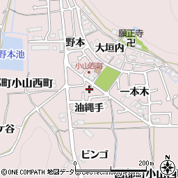京都府南丹市園部町小山西町油縄手周辺の地図