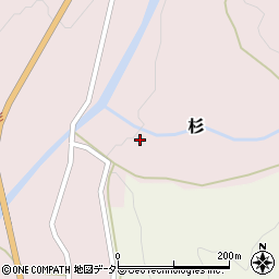兵庫県神河町（神崎郡）杉周辺の地図