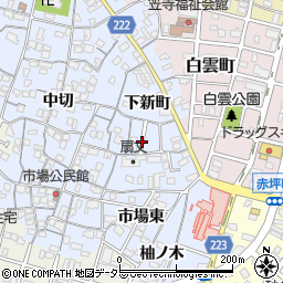愛知県名古屋市南区笠寺町下新町周辺の地図