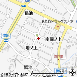 愛知県東郷町（愛知郡）春木（塔ノ上）周辺の地図