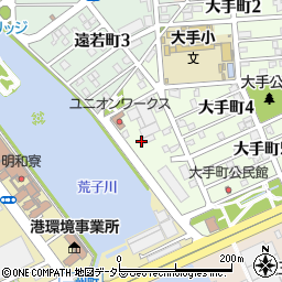 愛知県名古屋市港区大手町6丁目周辺の地図