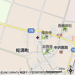 滋賀県東近江市蛇溝町445周辺の地図