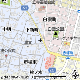 愛知県名古屋市南区笠寺町下新町22周辺の地図