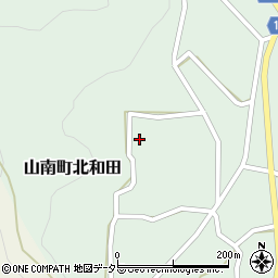 兵庫県丹波市山南町北和田160周辺の地図