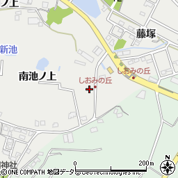 愛知県みよし市莇生町南池ノ上257周辺の地図