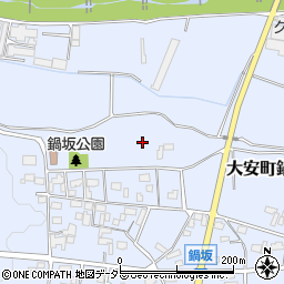 三重県いなべ市大安町鍋坂周辺の地図
