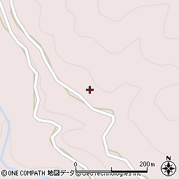 愛知県東栄町（北設楽郡）東薗目（上小沢）周辺の地図