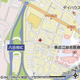 滋賀県東近江市中小路町661周辺の地図