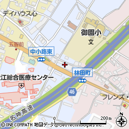 滋賀県東近江市五智町318周辺の地図