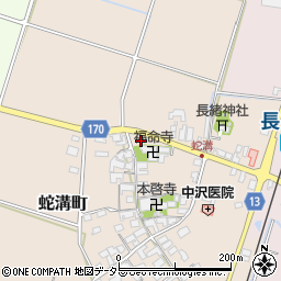 滋賀県東近江市蛇溝町239周辺の地図