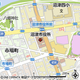沼津市役所　産業戦略推進室周辺の地図