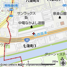 愛知県名古屋市南区七条町周辺の地図