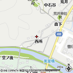 京都府南丹市八木町美里（西所）周辺の地図