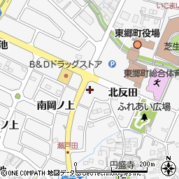 愛知県愛知郡東郷町春木東岡ノ上1452周辺の地図