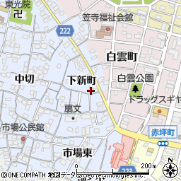 愛知県名古屋市南区笠寺町下新町26周辺の地図