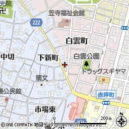 笠寺一里塚周辺の地図