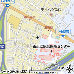 滋賀県東近江市中小路町634周辺の地図