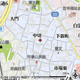 愛知県名古屋市南区笠寺町中切周辺の地図