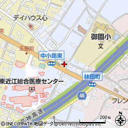 滋賀県東近江市五智町250周辺の地図