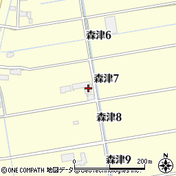 愛知県弥富市森津7丁目20周辺の地図
