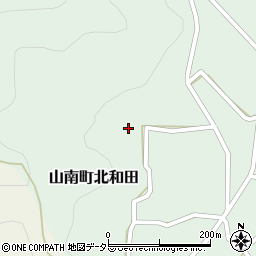 兵庫県丹波市山南町北和田120周辺の地図