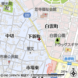 愛知県名古屋市南区笠寺町下新町27周辺の地図