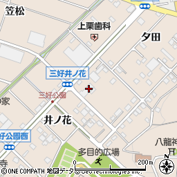 愛知県みよし市三好町井ノ花15周辺の地図