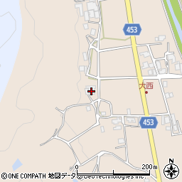 京都府南丹市園部町大西西代周辺の地図