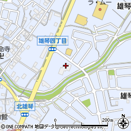 滋賀県大津市雄琴4丁目2周辺の地図