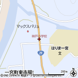 神戸小学校周辺の地図