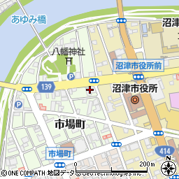 日本政策金融公庫　沼津支店国民生活事業周辺の地図