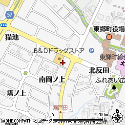 愛知県愛知郡東郷町春木東岡ノ上2095周辺の地図