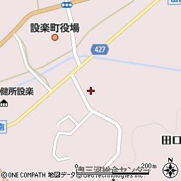 愛知県設楽町（北設楽郡）田口（向木屋）周辺の地図