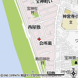 愛知県名古屋市港区宝神町周辺の地図