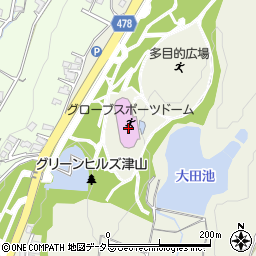 岡山県津山市大田512周辺の地図