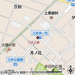 愛知県みよし市三好町井ノ花117-1周辺の地図