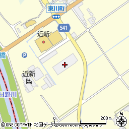 滋賀県近江八幡市東川町221周辺の地図