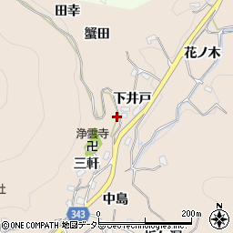 愛知県豊田市霧山町下井戸18周辺の地図