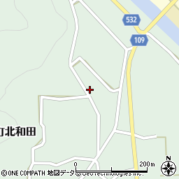 兵庫県丹波市山南町北和田61周辺の地図