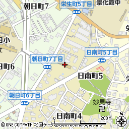 豊田市役所こども園　朝日こども園周辺の地図