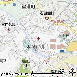 静岡県熱海市水口町周辺の地図